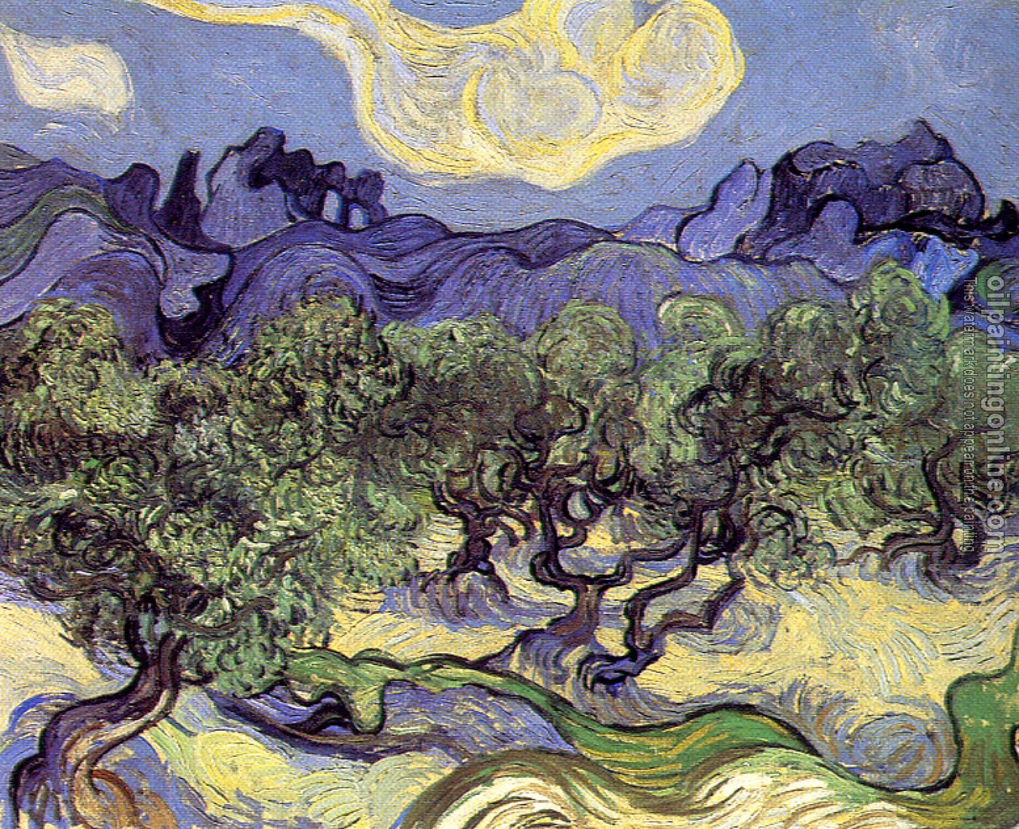 Gogh, Vincent van - Olive Trees in a Mountain Landscape